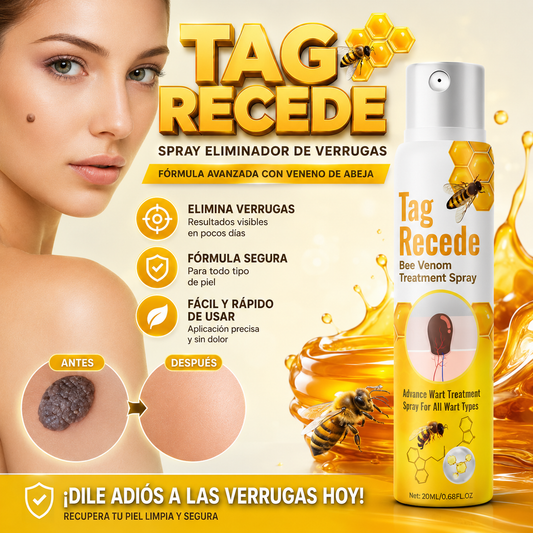 TAC recede, spray eliminador de berrugas