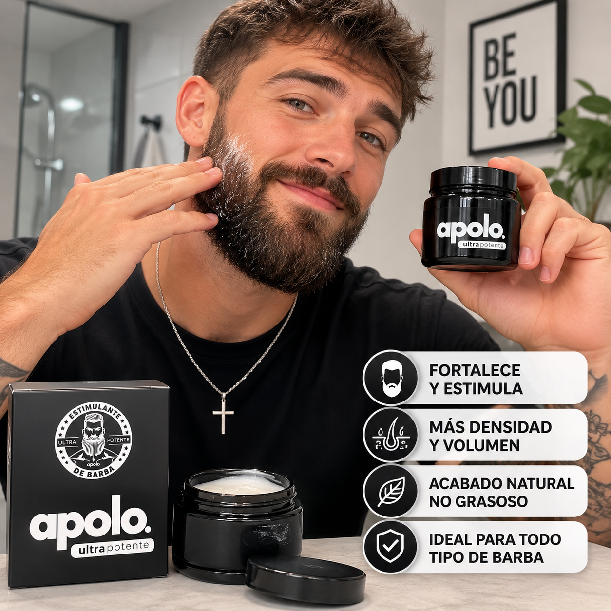 Apolo Ultra Crecimiento de Barba